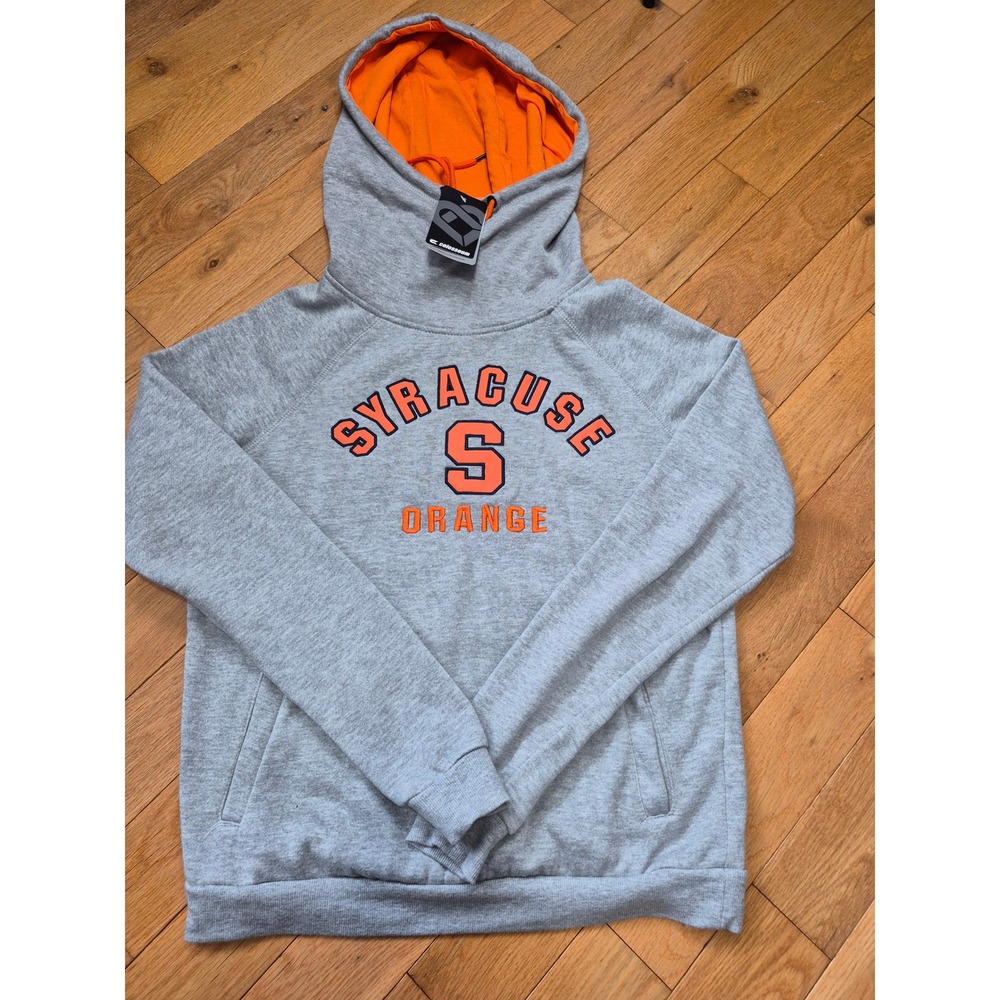Colosseum Syracuse Orange Womens Hoodie Heather Grey Orange Medium DKFH30310HG